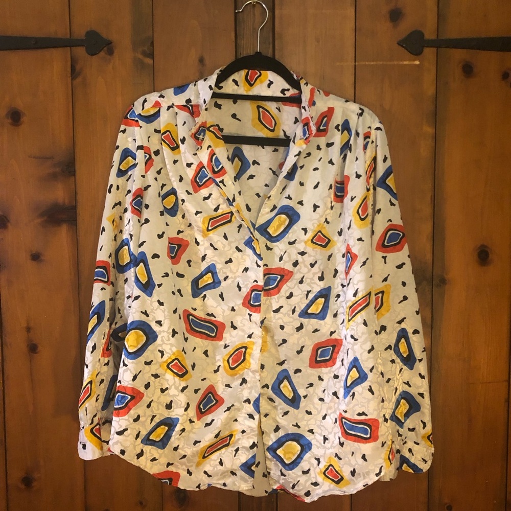 90s vintage silk shirt